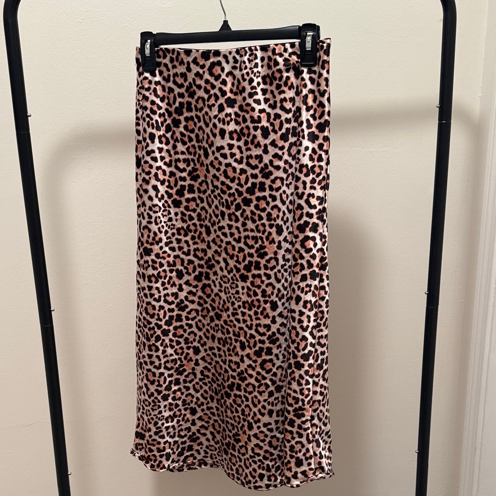 Cozy Casual Animal Print Maxi Skirt